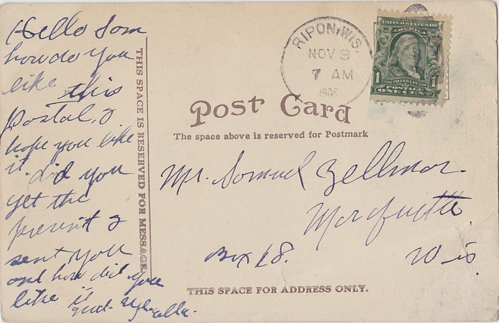 10297 - Generic Fish from Green Lake - Postmarked 1906