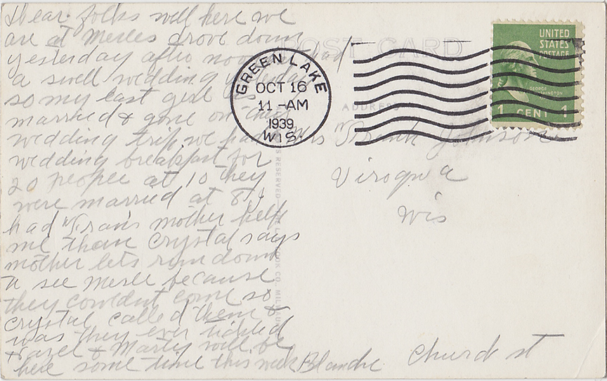 10413b - S. & S. Drug Store, Corner of Mill St & Hill St. - Postmarked 1939