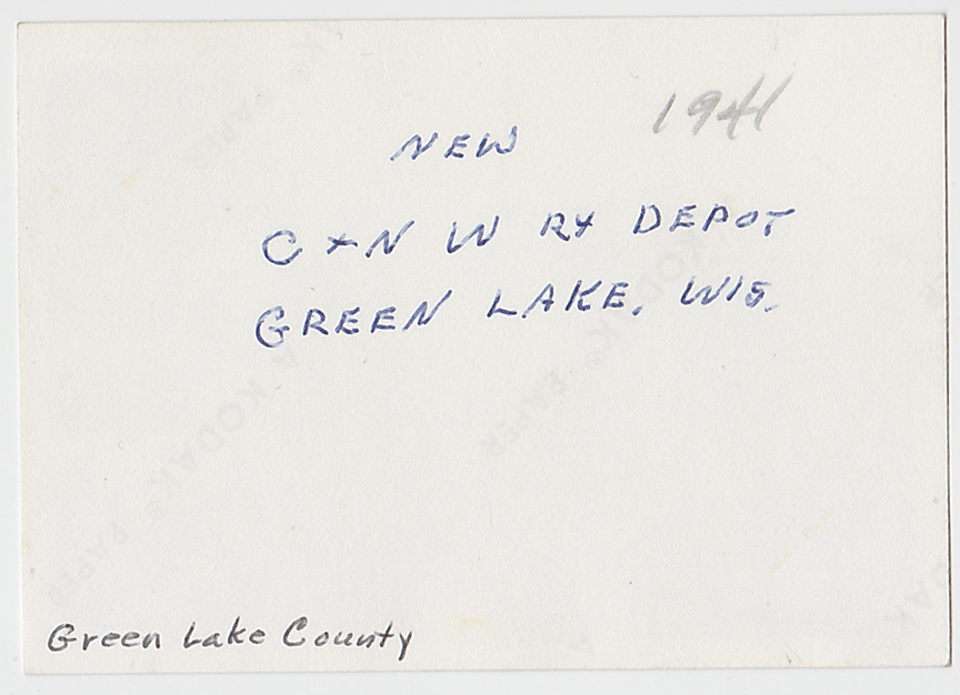 10579 - Modern Green Lake C&NW Railroad Station