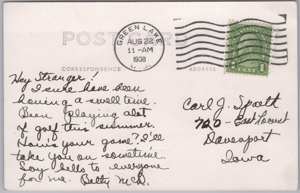 11211-Tuscumbia Country Club, Club House - Postmarked 1938
