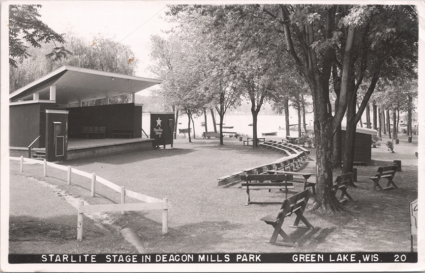 11254-Starlight Stage in Deacon Mills Park, South Street - Postmarked 1956