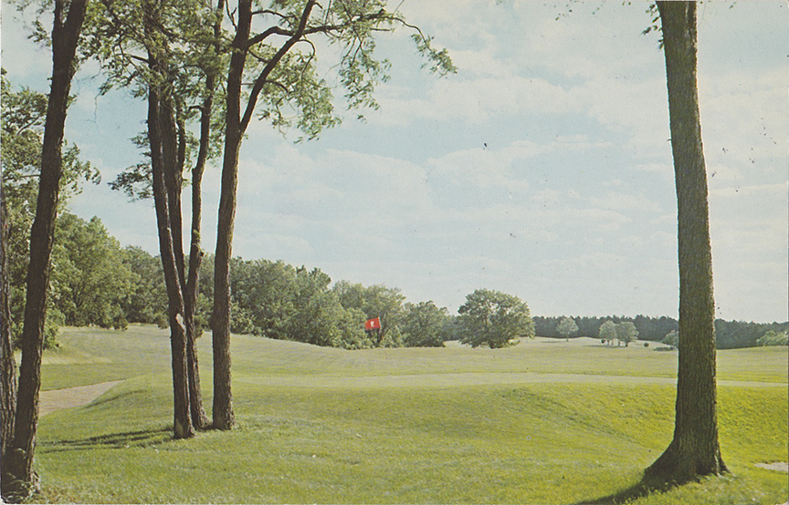 10068-The American Baptist Assembly, Green Lake, Wisconsin, Lawsonia Golf Course, Number Nine Green. Postmarked 1967