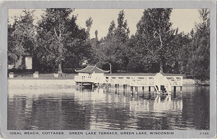 10235-Ideal Beach Cottages, Green Lake Lake Terrace, Green Lake, Wisconsin-Canceled 1942