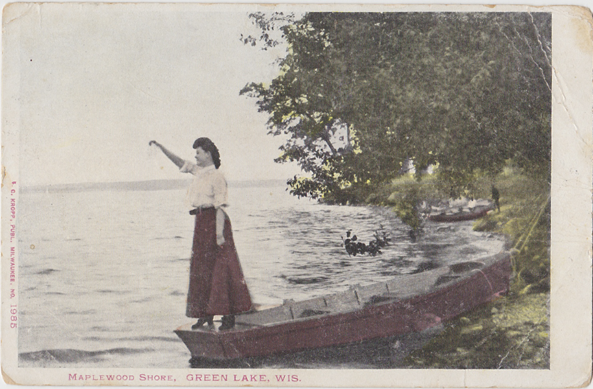 10258-Maplewood Shore ,Green Lake Wis.-Canceled 1906