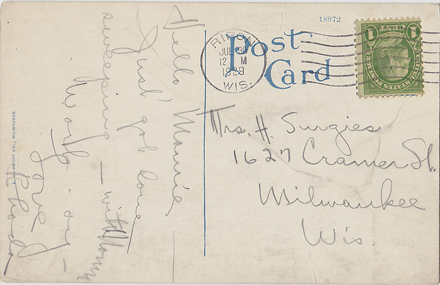 10324-Pier, Girls' Friendly Holiday House, Green Lake, Wis.-Postmarked 1929