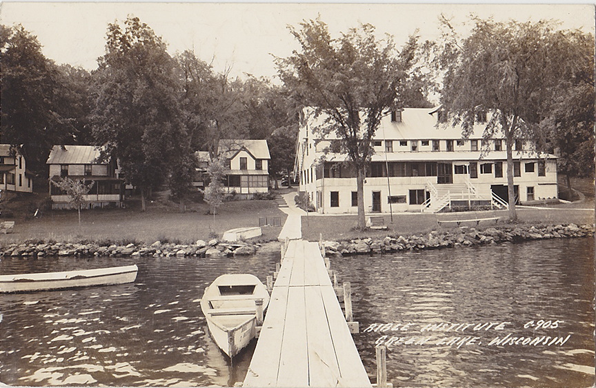 10341-Bible Institute, Green Lake, WI-Postmarked 1944