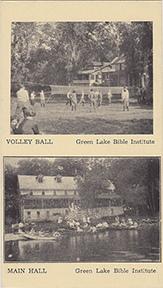 10347-Volley Ball Green Lake Bible Institute, Main Hall Green Lake Bible Institute