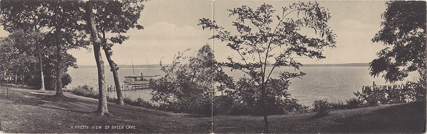 10367-A Pretty View of Green Lake-Postmarked 1909