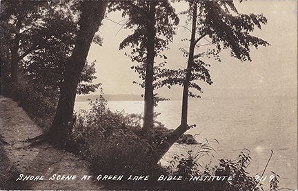 10378-Shore Scene at Green Lake Bible Institute