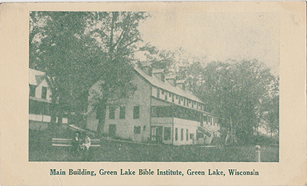 10383-Main Building, Green Lake Institute, Green Lake, Wisconsin