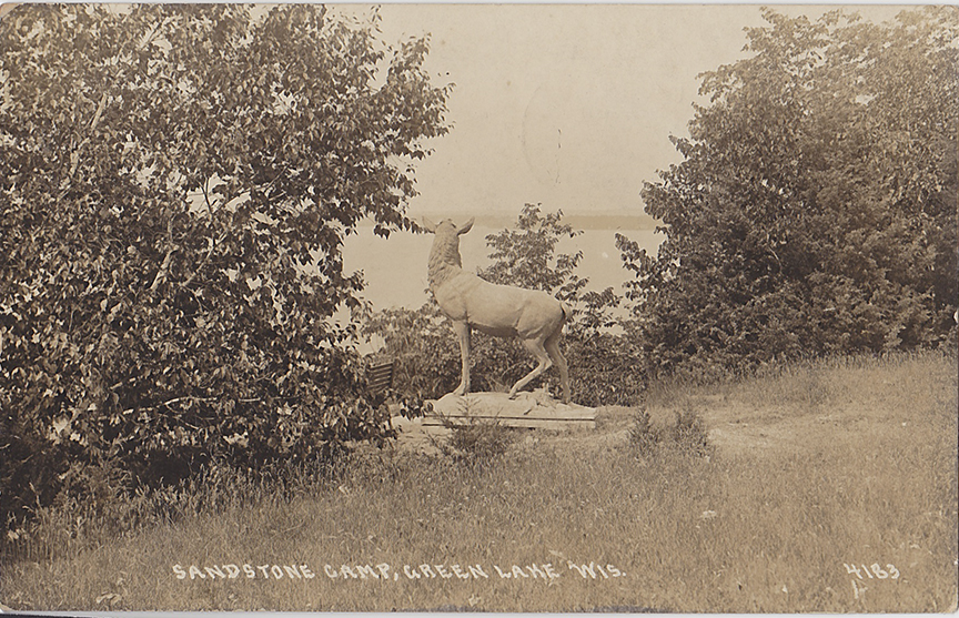 10392-Sandstone Camp, Green Lake, Wis-Postmarked 1921