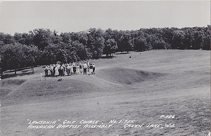 10423-"Lawsonia" Golf Course, No. 1 Tee American Baptist Assembly Green Lake, Wis.