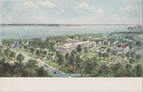 10463 - Oakwood Resort Aerial View - Postmarked 1910