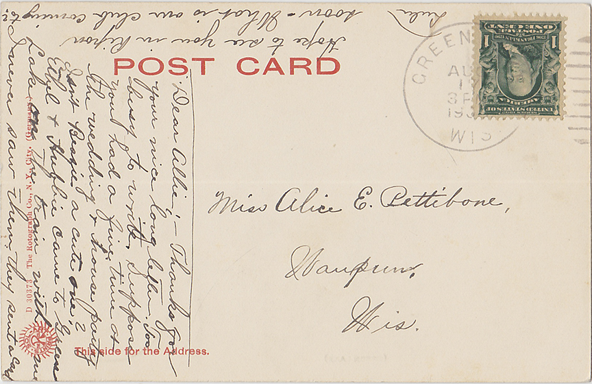 10527-View of the lake, Dartford, WIs. (Green Lake)-Postmarked 1904