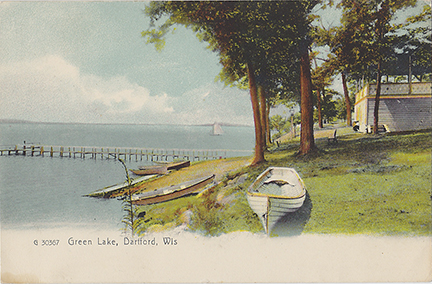 10536-Green Lake, Dartford, Wis.-Postmarked 1909