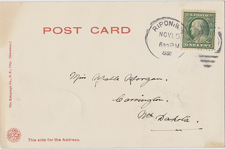 10536-Green Lake, Dartford, Wis.-Postmarked 1909