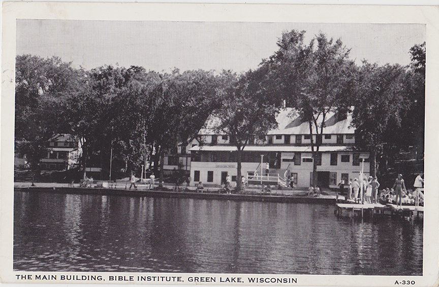 10538-The Main Building, Bible Institute, Green Lake, Wisconsin-Postmarked 1951