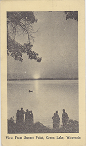 10546-View from Sunset, Green Lake, Wisconsin-Postmarked 1934