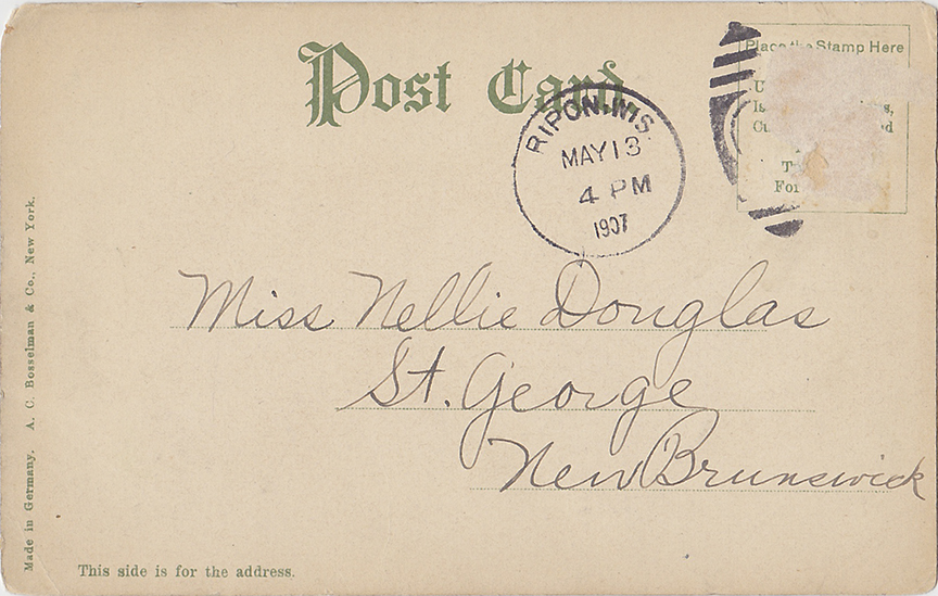 10595-Green Lake Sandstone-Postmarked 1907