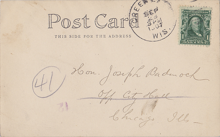 10605-Tuscumbia Golf Club. Postmarked 1907