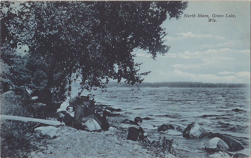 10637-North Shore, Green Lake, Wis.-Postmarked 1909