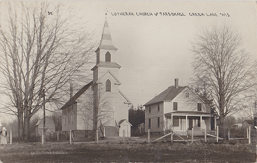 10645a-Lutheran Church & Parsonage