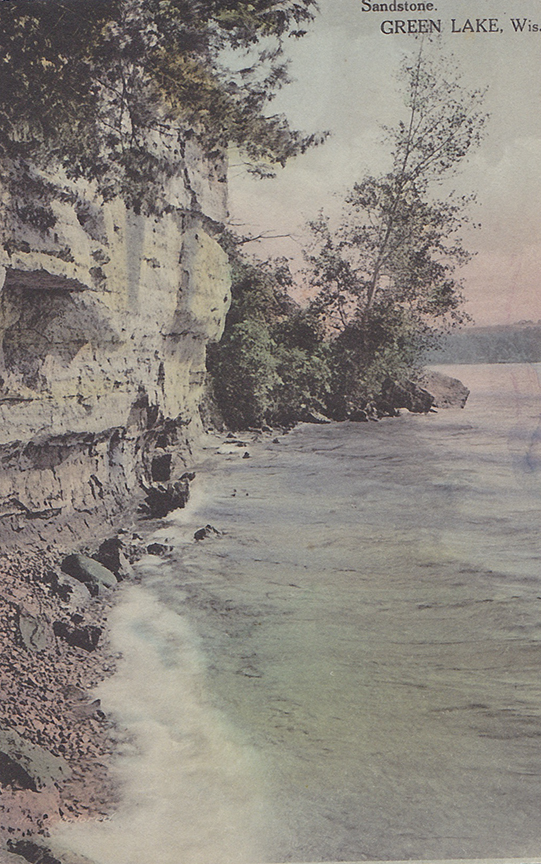 10664-Sandstone Green Lake, Wis-Postmarked 1913