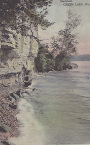 10664-Sandstone Green Lake, Wis-Postmarked 1913