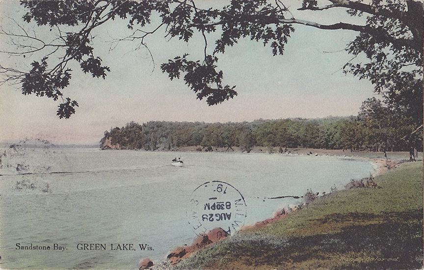 10665-Sandstone Bay, Green Lake, Wis.-Postmarked 1913