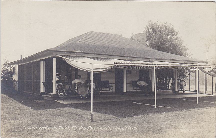 10713-Tuscumbia Golf Course, Green Lake, Wis. Postmarked 1917