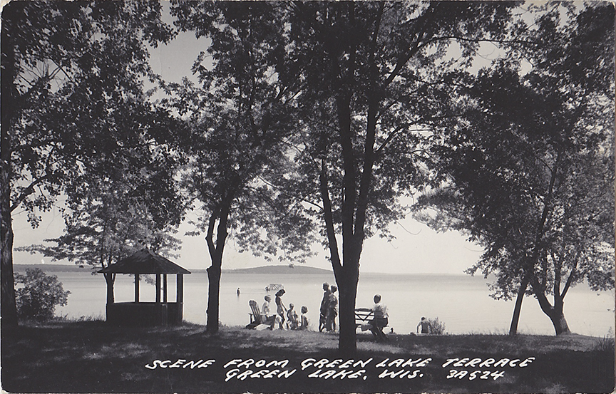 10715-Scene from Green Lake Terrace Green Lake, Wis.-Canceled 1955