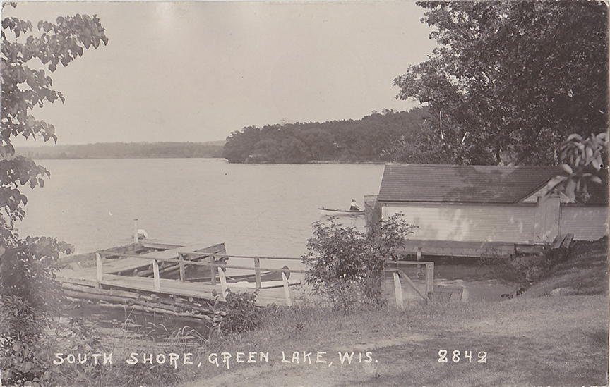 10731-South Shore, Green Lake, WIS-Postmarked 1921