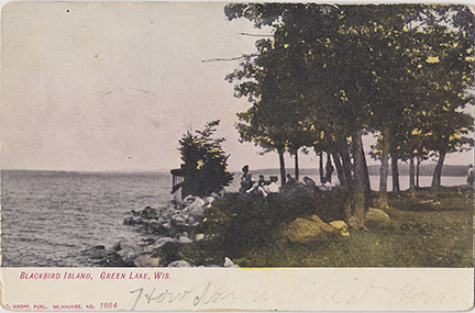 10758-Blackbird Island, Green Lake, Wis.-Postmarked 1908