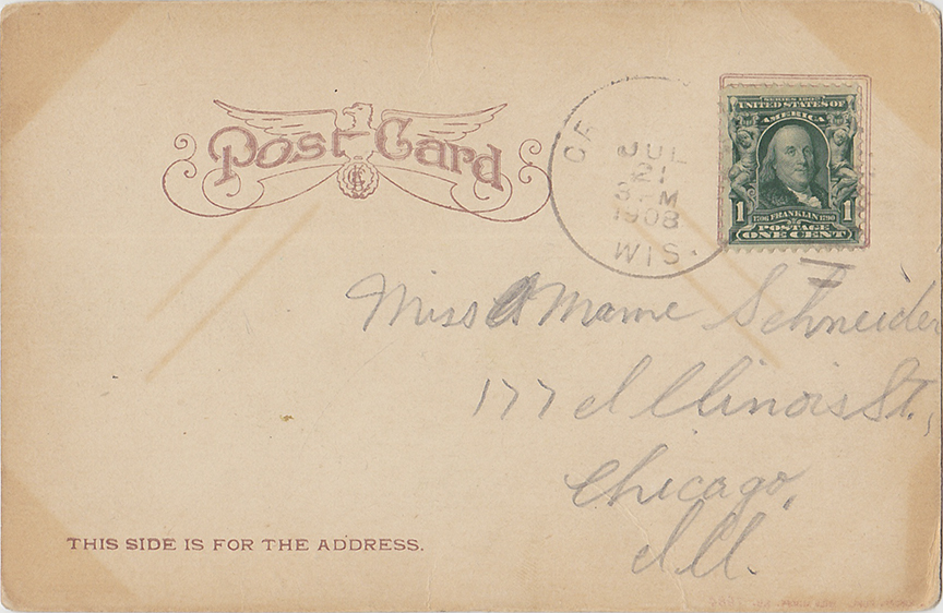 10758-Blackbird Island, Green Lake, Wis.-Postmarked 1908