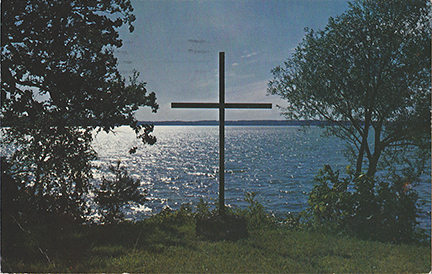 10760-Vesper Point Pilgrim Camp Green Lake, Wisconsin-Postmarked 1962