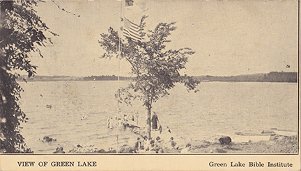 10853-View of Green Lake Green Lake Bible Institute-Postmarked 1932