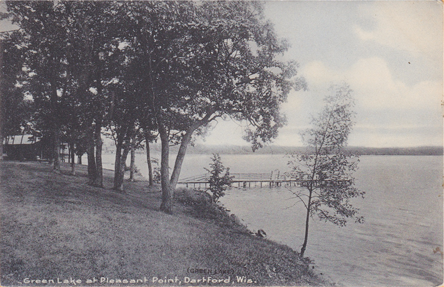 10866-Green Lake at Pleasant Point, Dartford, Wis.-Postmarked 1912