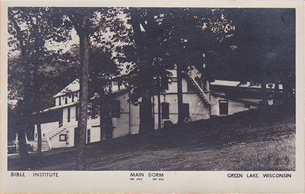 10881-Bible Institute, Main Dorm, Green Lake, Wisconsin