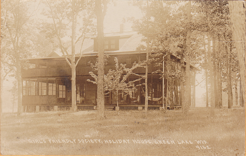 10884-Girl's Friendly Society, Holiday House, Green Lake, WI-Postmarked 1926