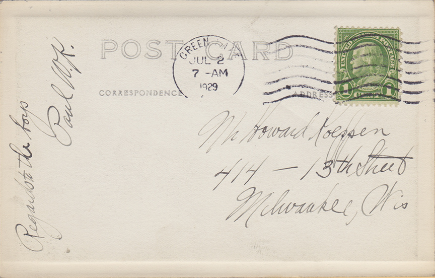 10929-Green Lake, Wis. - Postmarked-1929