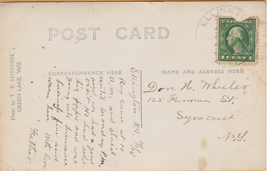 10935-The Dam at the Mill Race-Postmarked 1914