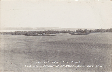 10936-The lake from golf course Northern Baptist Assembly, Green Lake, Wis. Canceled 1948