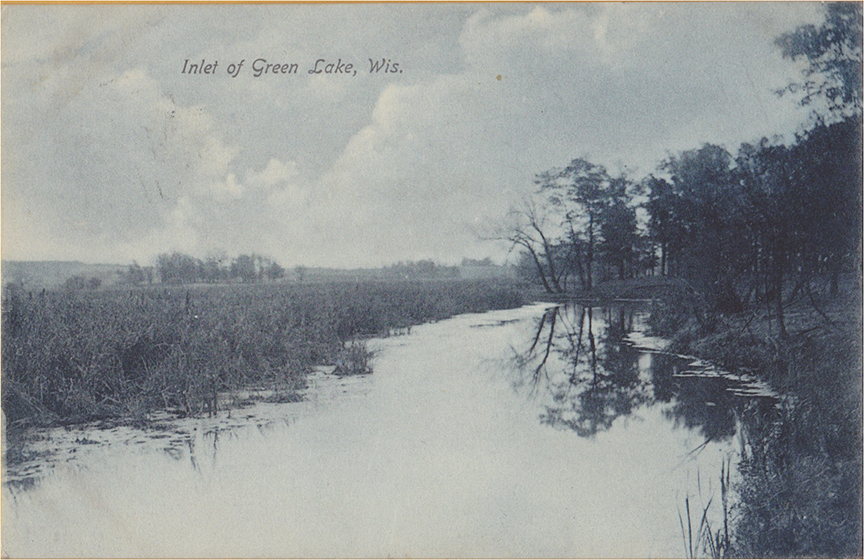 10962-Inlet of Green Lake, WIS.-Postmarked 1908