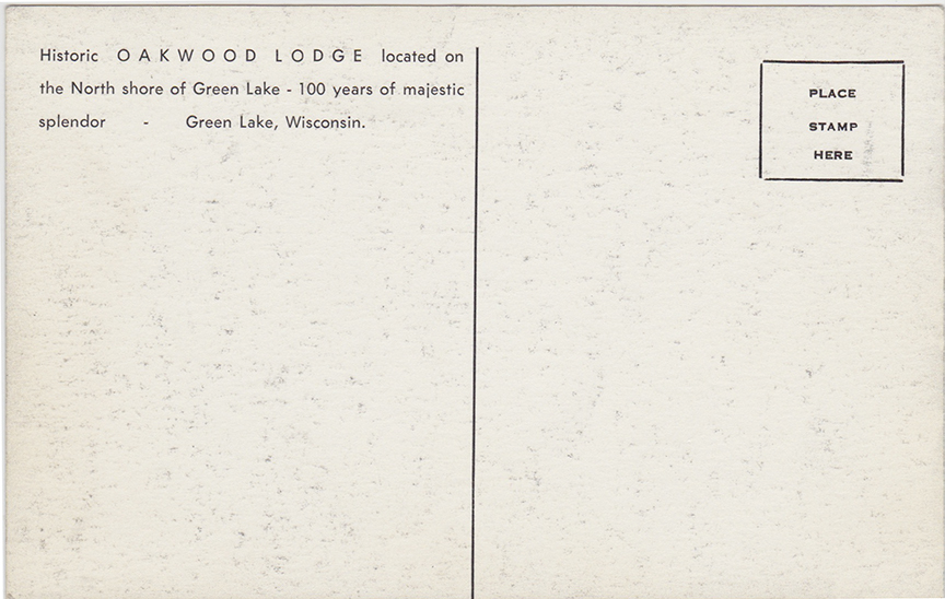 11002-Historic Oakwood Lodge Located on the North shore of Green Lake - 100 Years of Majestic Splendor - Green Lake, Wisconsin