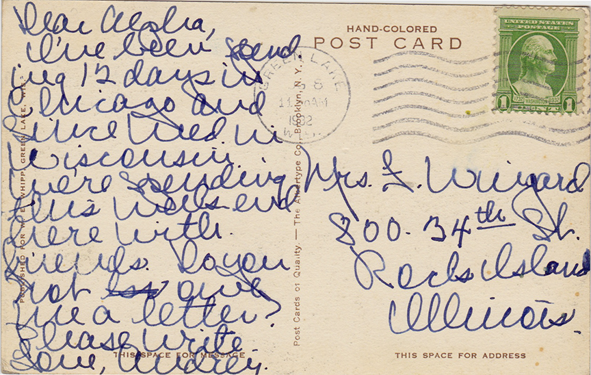 11007-Tuscombia Country Club, Green Lake, WIS. Canceled 1932
