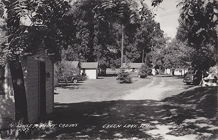 11069-Sunset Point Cabins, Green Lake, Wis.,