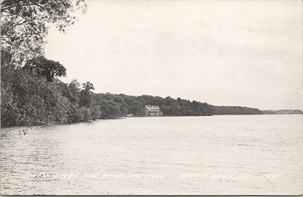 11096-South Shore and Bible Institute, Green Lake, Wis.-Postmarked 1950