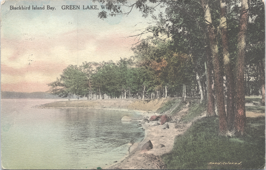 11323-Blackbird Island Bay, Green Lake, WIS.-Postmarked 1912