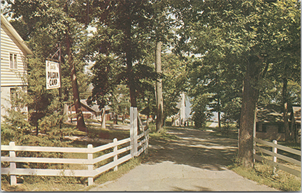 11327-Congregational Pilgrim Camp, Green Lake Wisconsin, The Entrance-Postmarked 1962