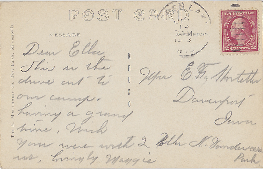 10033-Maplewood Drive, Green Lake, Wis.-Postmarked 1918